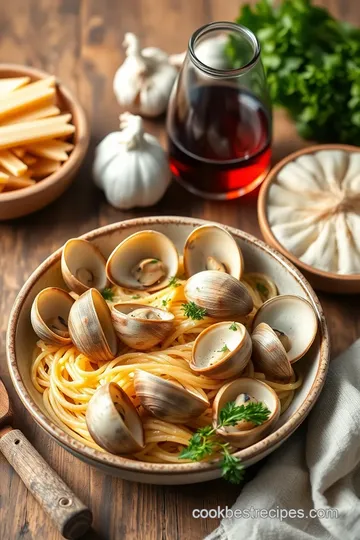 Delightful Pasta Vongole with Clams ingredients