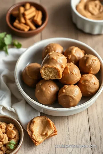 Peanut Butter Balls with Rice Krispies ingredients