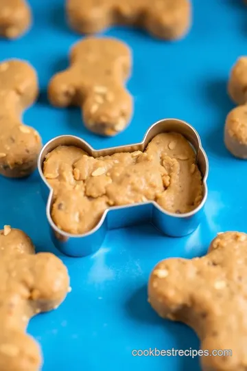 Peanut Butter Dog Treats with Dog Bone Cookie Cutter presentation