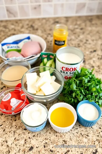 Easy Slow Cooker Chicken with Creamy Ranch ingredients