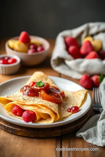 Effortless Crepes: Quick & Delicious Treat presentation