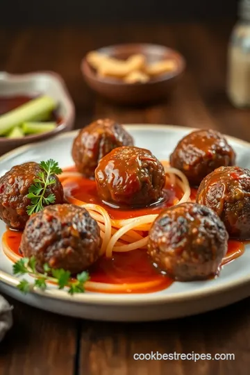 Classic Italian Meatballs presentation