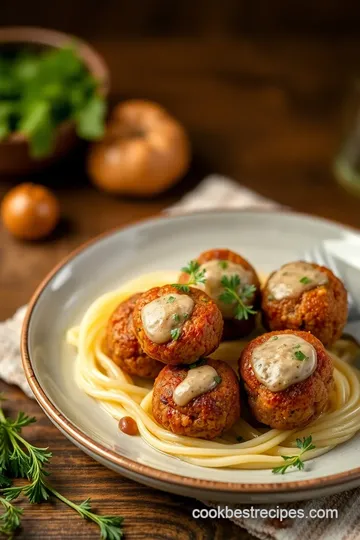 Fried Lamb Meatballs with Fresh Herbs presentation