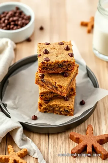 Gingerbread Chocolate Chip Cookie Bars steps