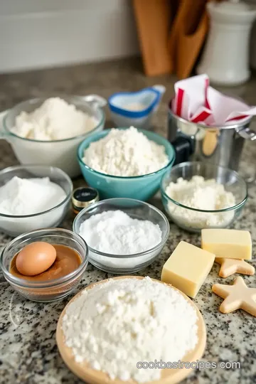 Heartfelt Sugar Cookies with Valentine Cookie Cutters ingredients