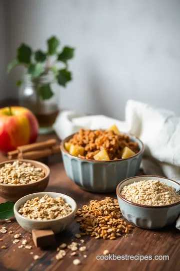 Warm & Cozy: Oat & Cinnamon Delight Apple Crisp ingredients