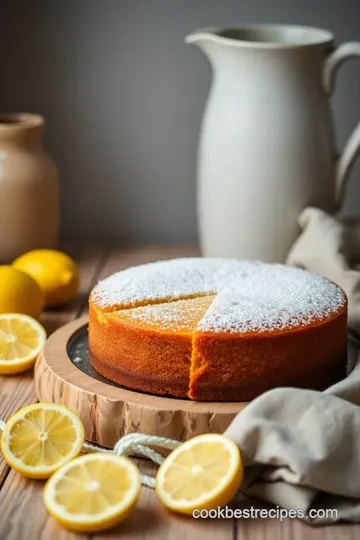 Heavenly Lemon Cake presentation