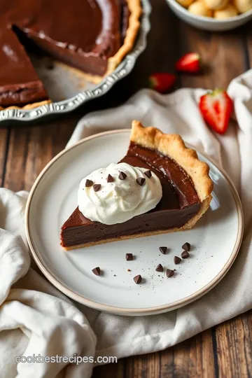 Heavenly Old-Fashioned Chocolate Pie presentation