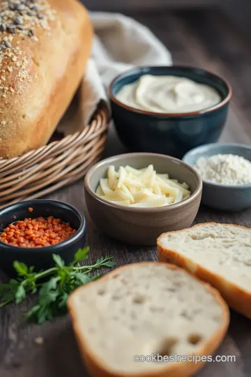 Homemade Italian Bread Loaves ingredients