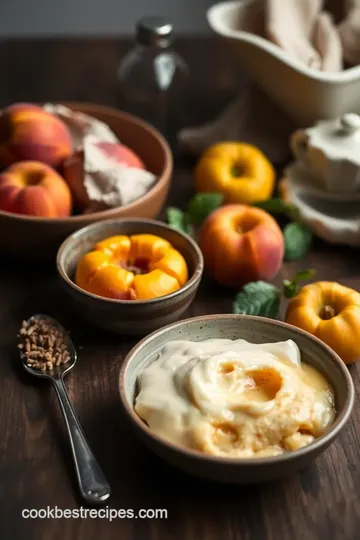 Irresistible Peach Cobbler Delight ingredients