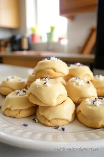 Lavender London Fog Milano Cookies steps