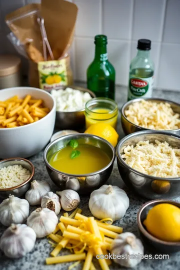 Lemon Ricotta Pasta ingredients