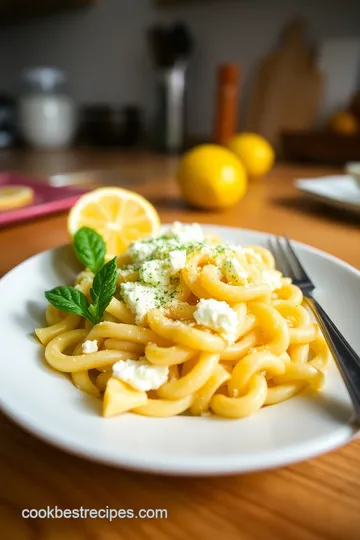 Lemon Ricotta Pasta steps