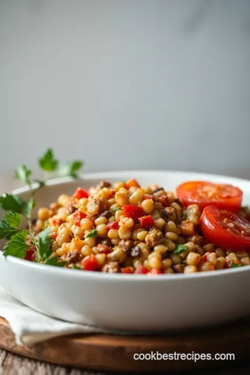 Mediterranean Lentil Salad presentation