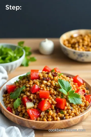 Mediterranean Lentil Salad steps