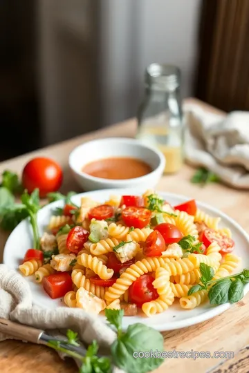 Easy Pasta Salad ingredients