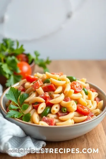 Easy Pasta Salad presentation