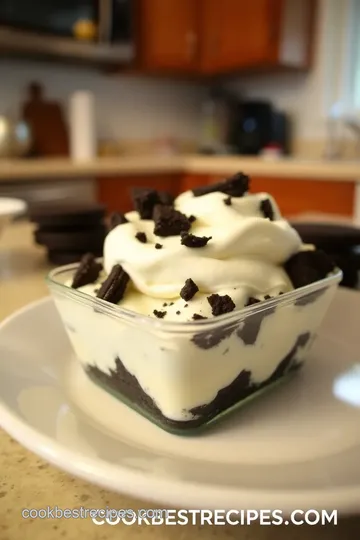 Decadent Oreo Cookie Dessert Trifle steps