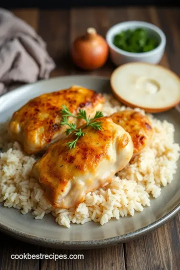 Oven Baked Chicken & Rice Delight presentation