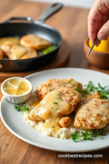 Pan-Seared Lemon Butter Chicken Delight presentation