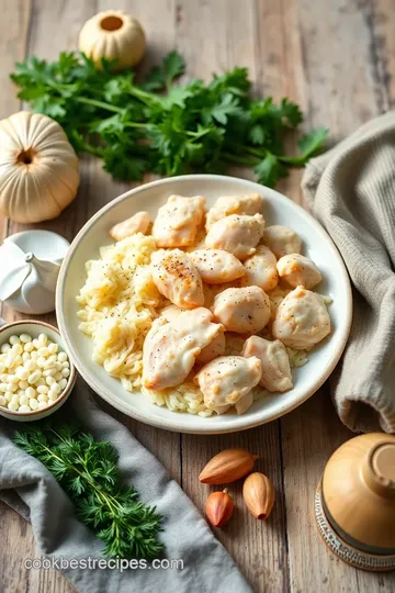 Easy Creamy Chicken Casserole Delight ingredients