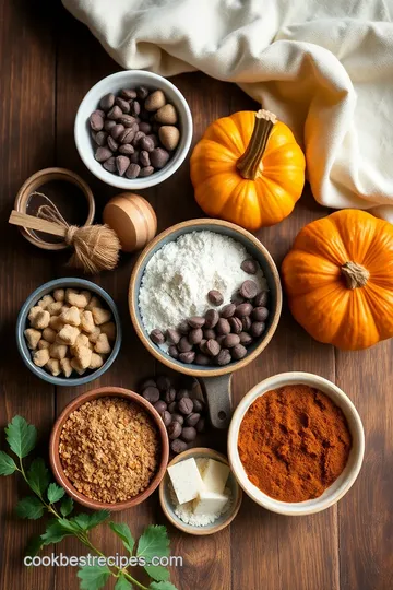 Pumpkin Chocolate Chip Cookies ingredients