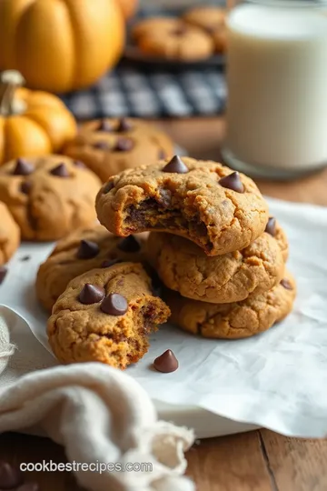 Pumpkin Chocolate Chip Cookies presentation