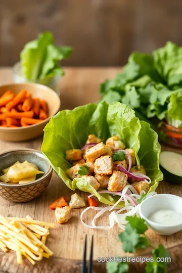 Quick Chicken Lettuce Wraps with Hoisin Sauce ingredients