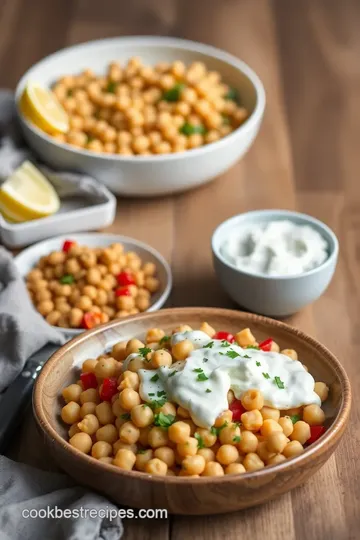 Greek Chickpea Salad with Tzatziki Dressing steps