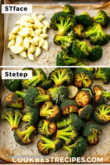 Garlic Parmesan Roasted Broccoli steps