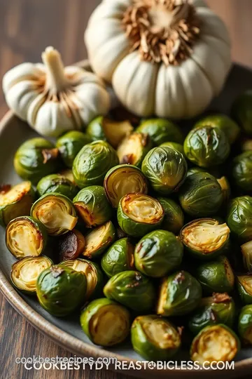 Roasted Brussels Sprouts with Garlic & Parmesan ingredients