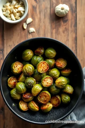 Roasted Brussels Sprouts with Garlic & Parmesan steps