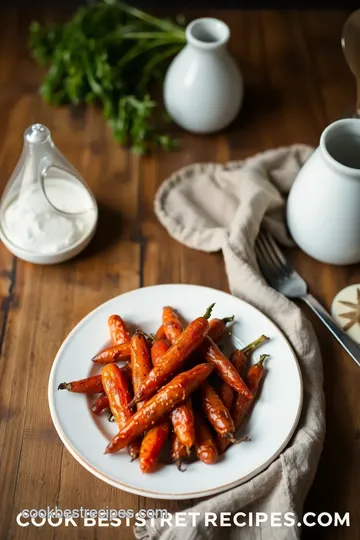 Brown Sugar Roasted Carrots presentation