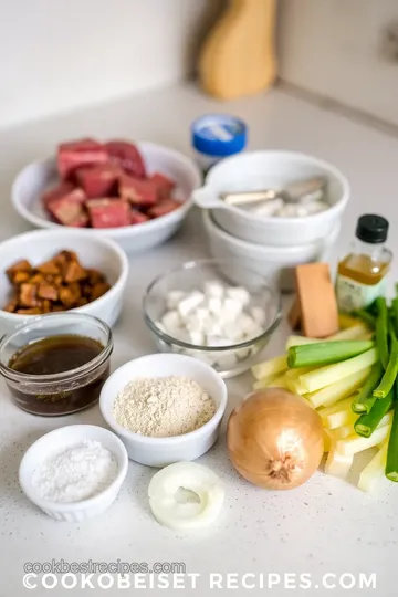 Slow Cooked Cube Steak with Gravy ingredients