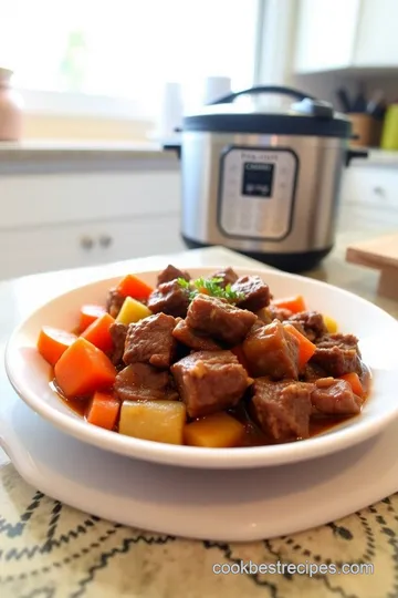 Savory Beef Stew in a 10 Quart Pressure Cooker steps