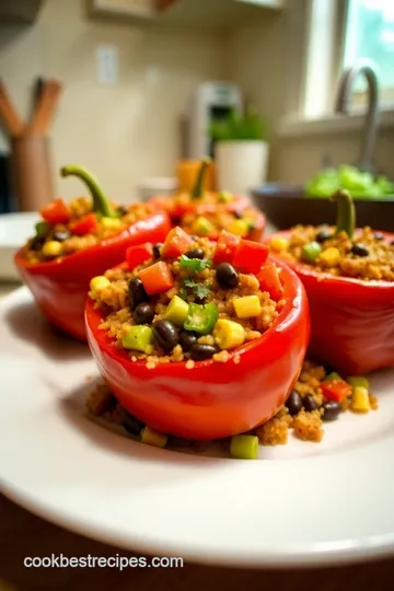 Savory Stuffed Peppers with D & W Cookware steps