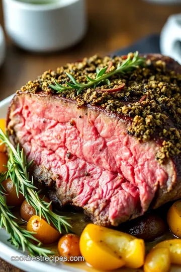 Herb-Crusted Boneless Beef Shoulder Roast presentation