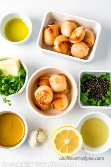 Lemon Garlic Butter Scallops ingredients