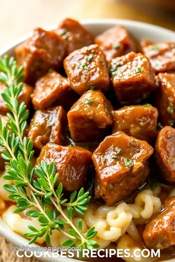 Slow-Cooked Cube Steak in Gravy presentation