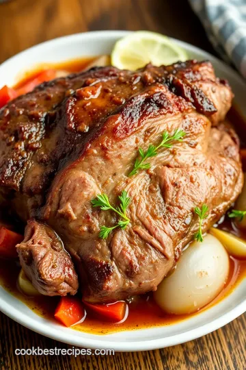 Slow Cook Shoulder Roast for Comforting Dinner presentation