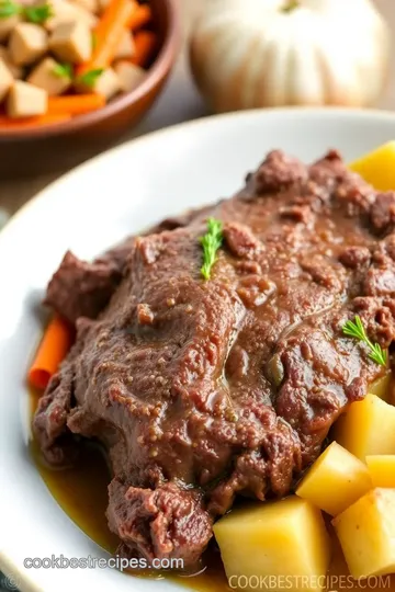 Slow-Cooked Beef Shoulder in the Crock Pot presentation