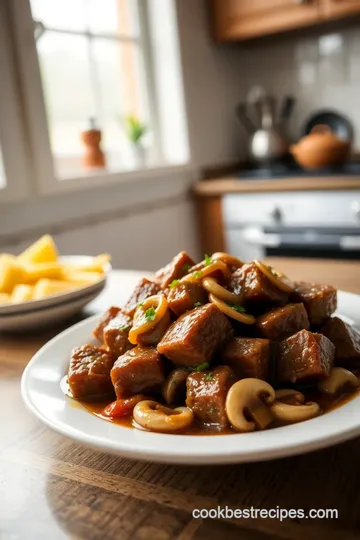 Crock Pot Cube Steak with Savory Mushrooms steps