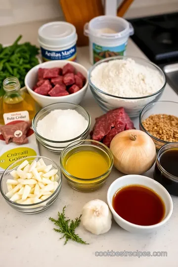 Slow Cooked Cube Steak with Savory Gravy ingredients