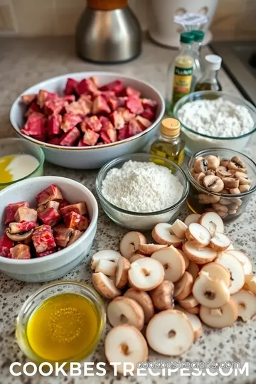 Slow Cooker Cubed Steak with Mushroom Gravy ingredients