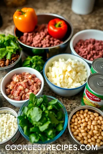 Slow Cooker Wendy’s Chili ingredients