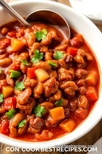 Slow Cooker Wendy’s Chili presentation