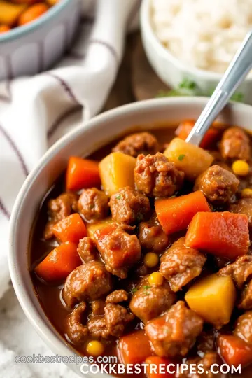 Crockpot Cowboy Stew presentation