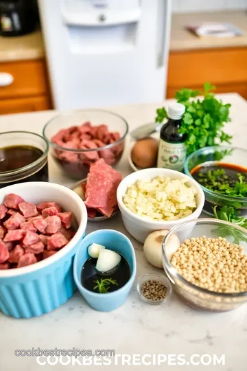 Slow Cooker Beef Tips and Gravy ingredients