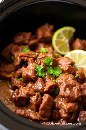 Slow Cooker Bourbon Carnitas presentation