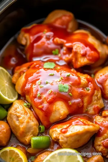 Zesty Slow Cooker Chicken Barbecue presentation